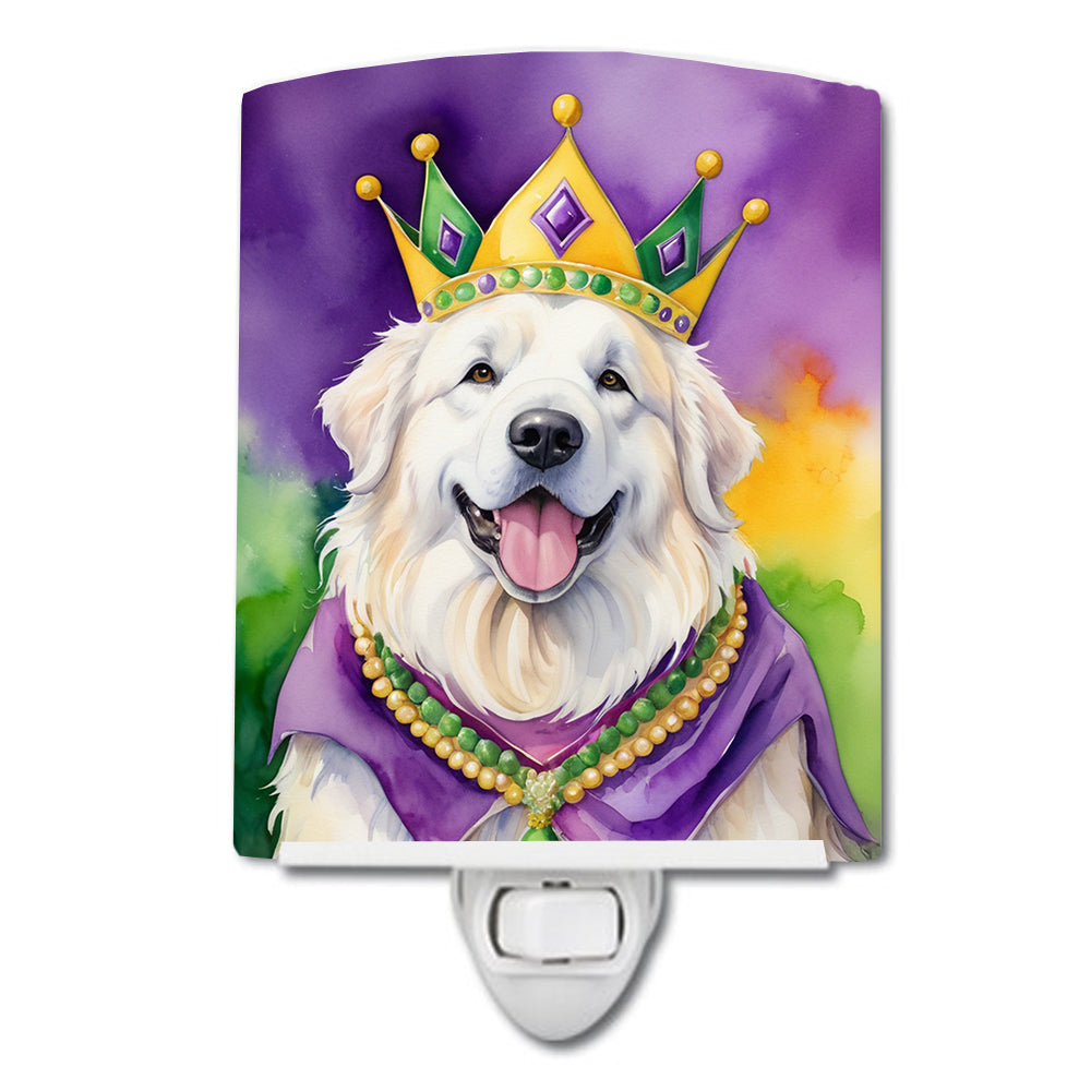 Buy this Great Pyrenees King of Mardi Gras Ceramic Night Light