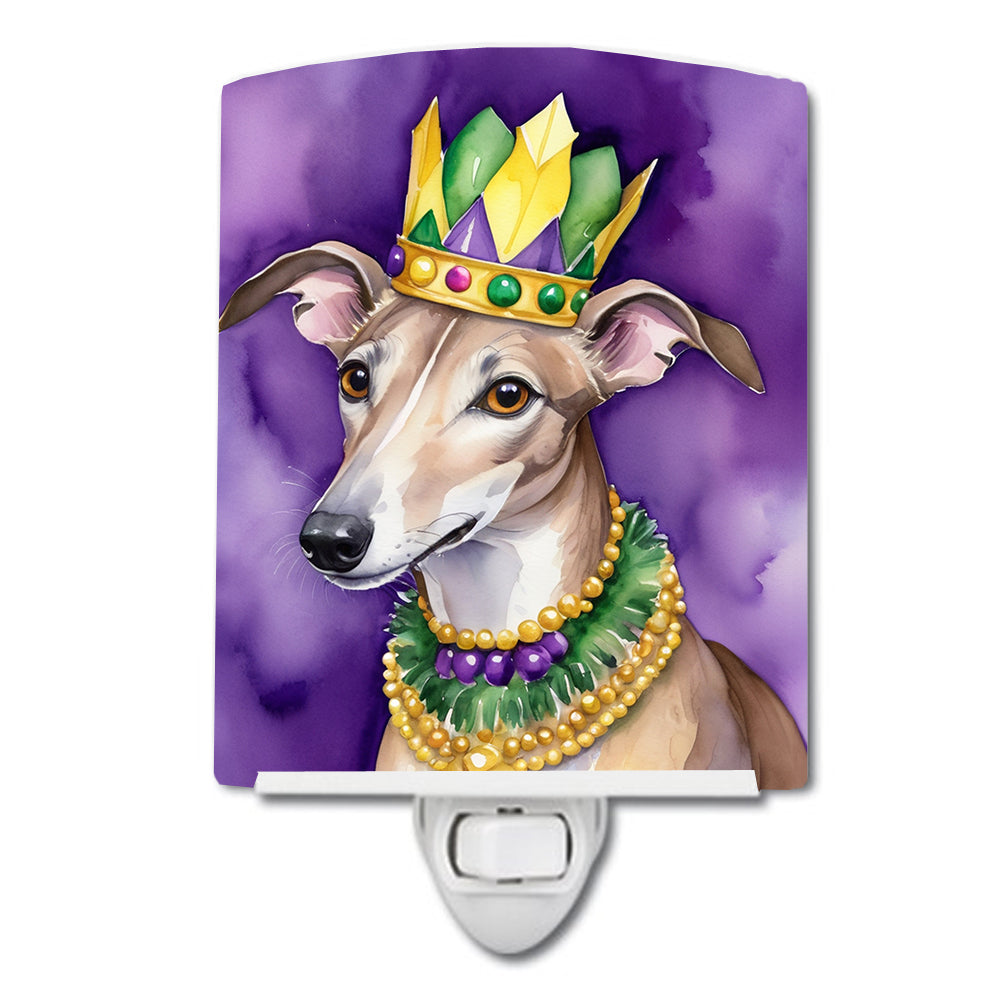 Buy this Greyhound King of Mardi Gras Ceramic Night Light