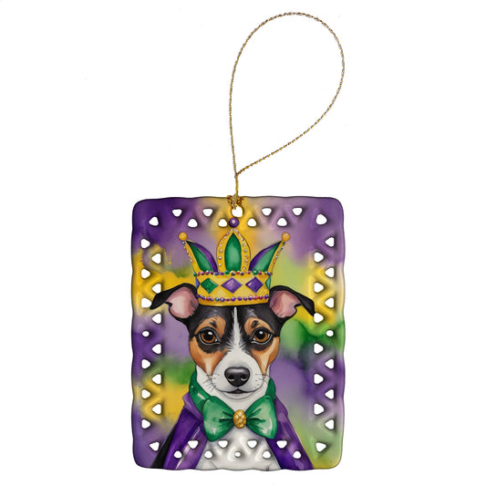 Buy this Jack Russell Terrier King of Mardi Gras Porcelain Ornament