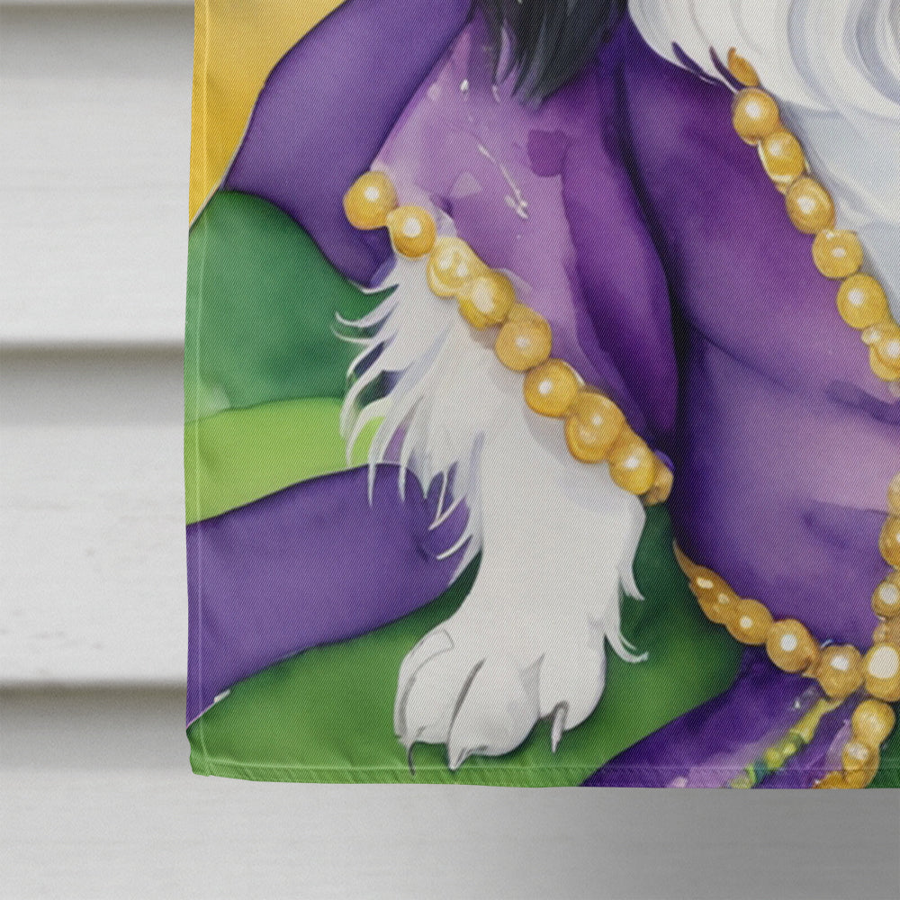 Japanese Chin King of Mardi Gras House Flag