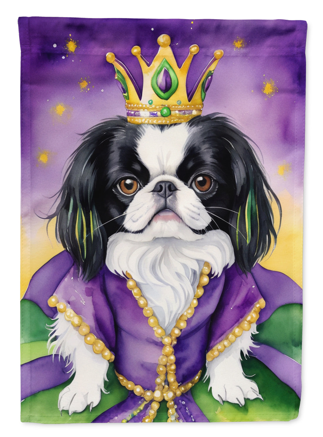 Buy this Japanese Chin King of Mardi Gras Garden Flag