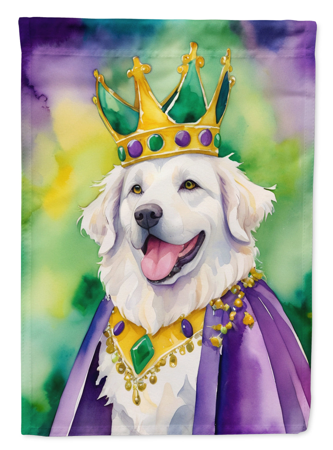 Buy this Kuvasz King of Mardi Gras Garden Flag