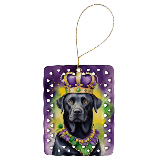 Buy this Labrador Retriever King of Mardi Gras Porcelain Ornament