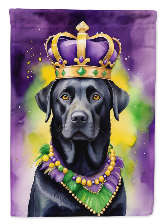 Buy this Labrador Retriever King of Mardi Gras Garden Flag