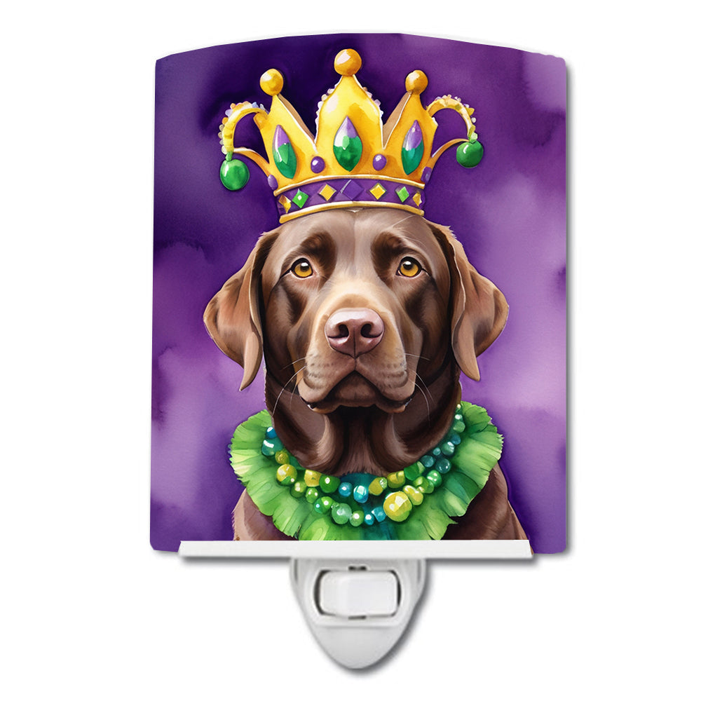 Buy this Labrador Retriever King of Mardi Gras Ceramic Night Light