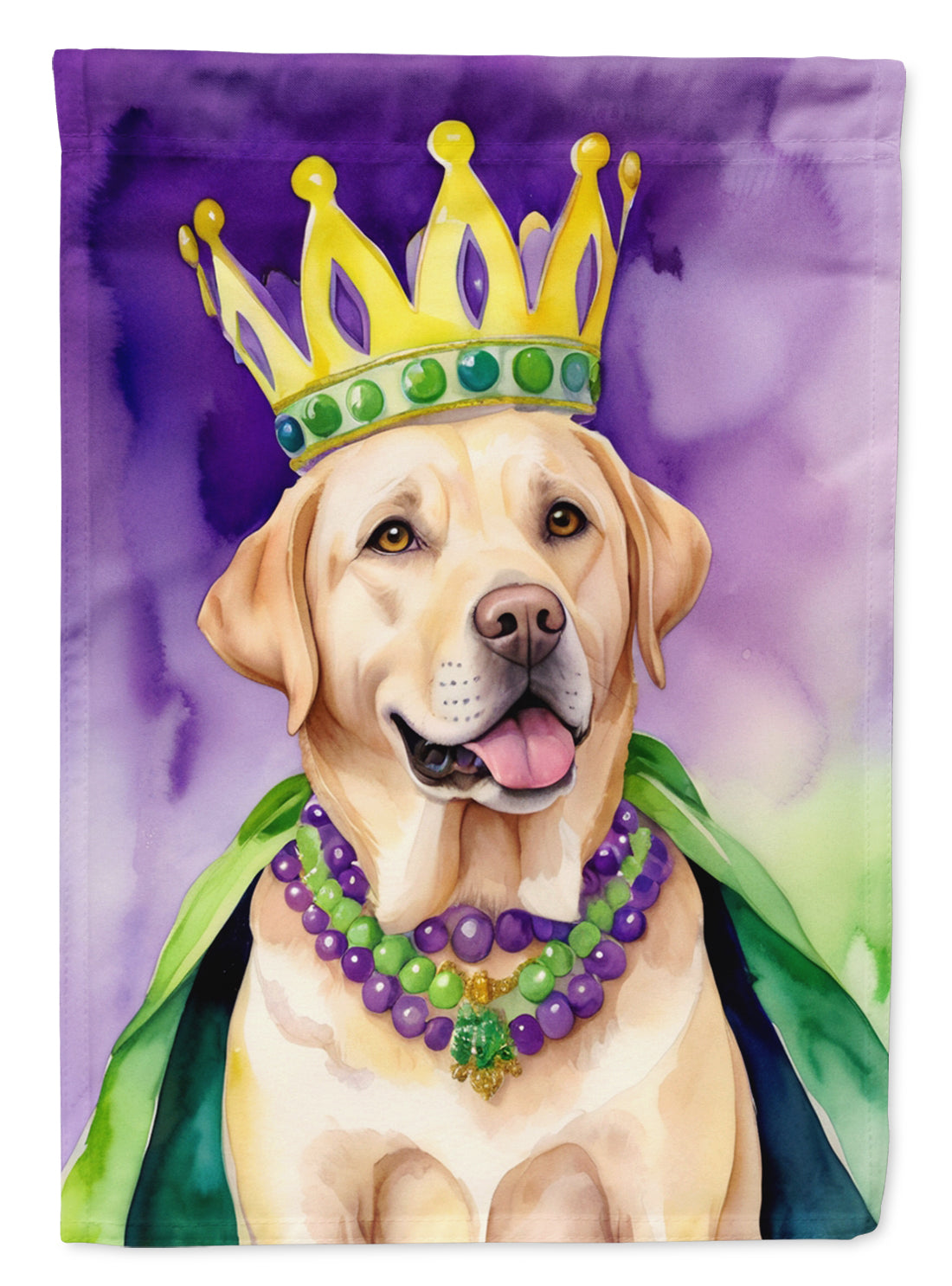 Buy this Labrador Retriever King of Mardi Gras House Flag