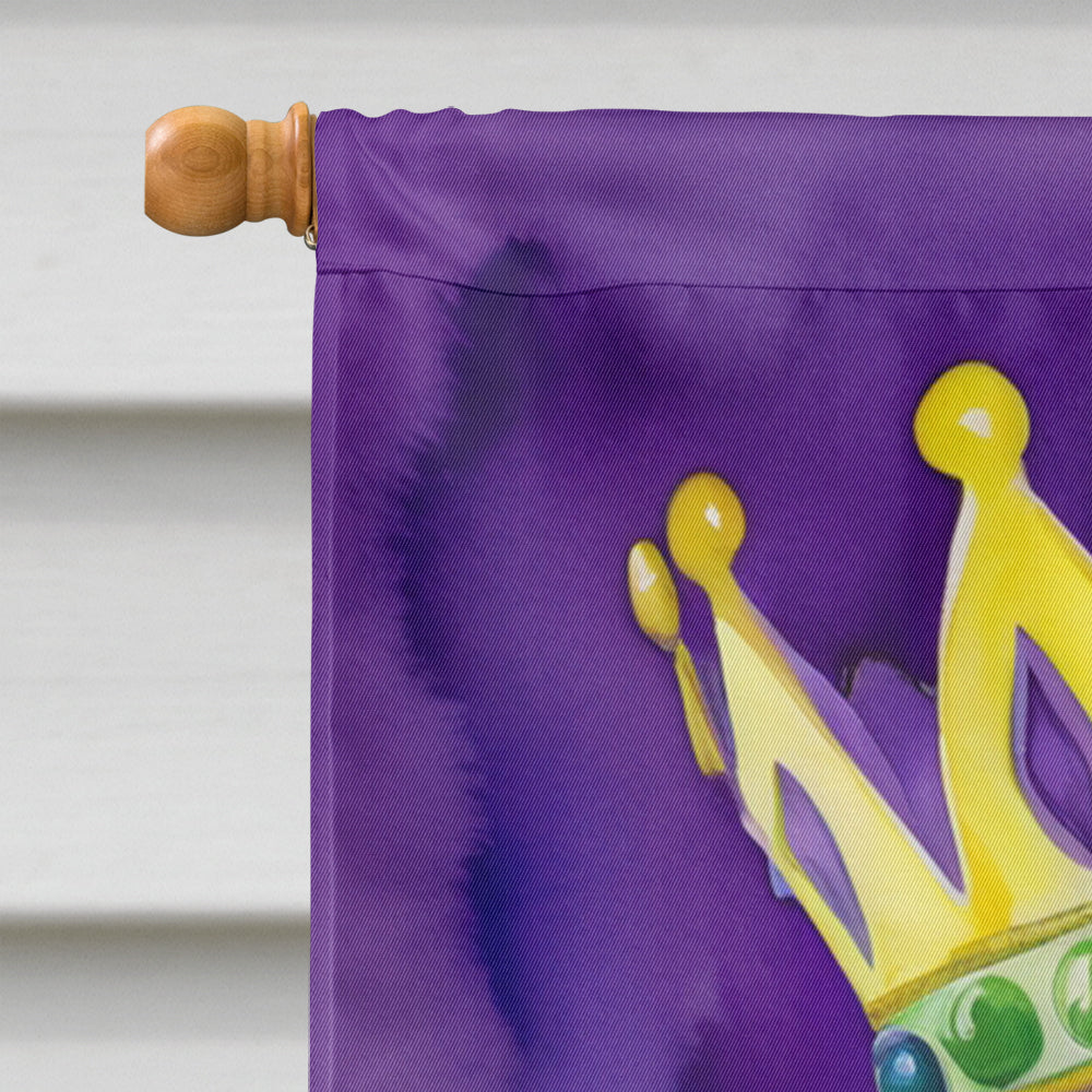 Labrador Retriever King of Mardi Gras House Flag