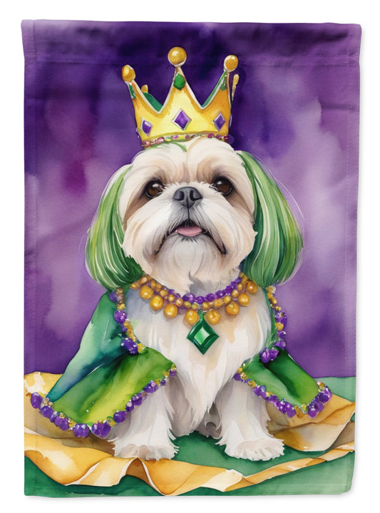 Buy this Lhasa Apso King of Mardi Gras House Flag