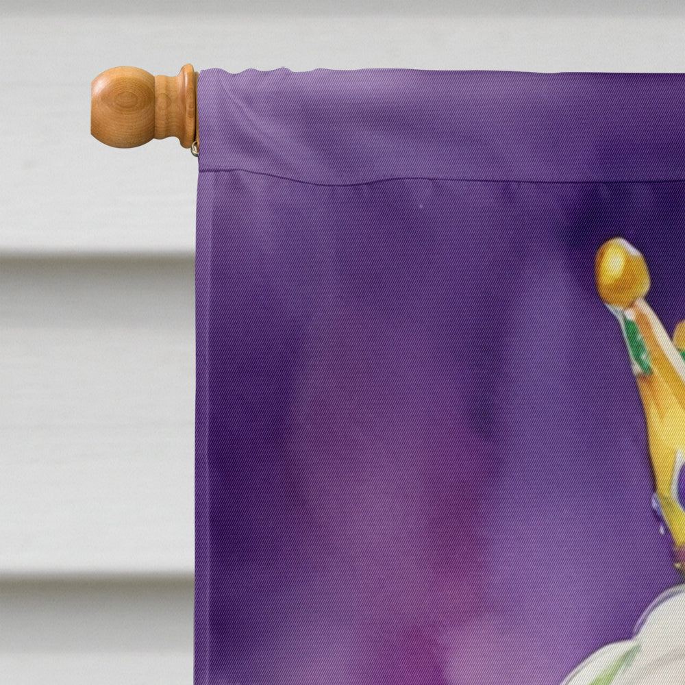 Lhasa Apso King of Mardi Gras House Flag