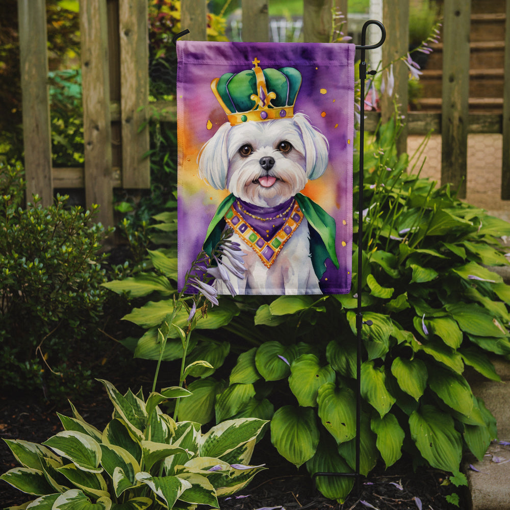 Maltese King of Mardi Gras Garden Flag