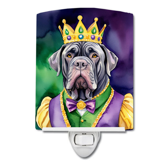 Buy this Neapolitan Mastiff King of Mardi Gras Ceramic Night Light