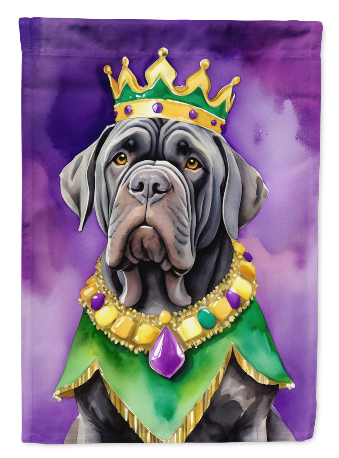 Buy this Neapolitan Mastiff King of Mardi Gras Garden Flag