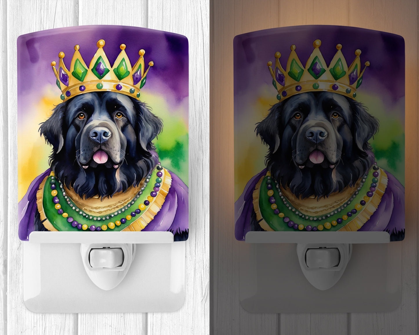 Newfoundland King of Mardi Gras Ceramic Night Light