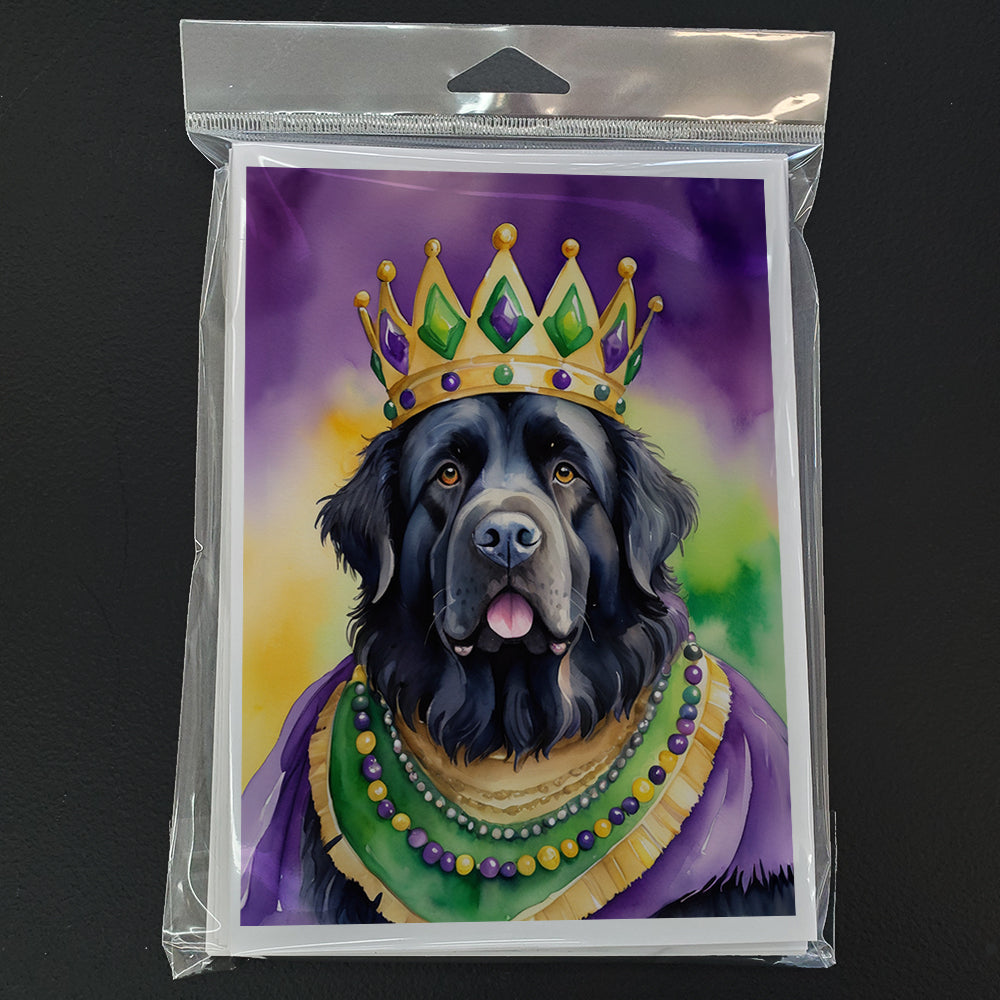 Newfoundland King of Mardi Gras Greeting Cards Pack of 8