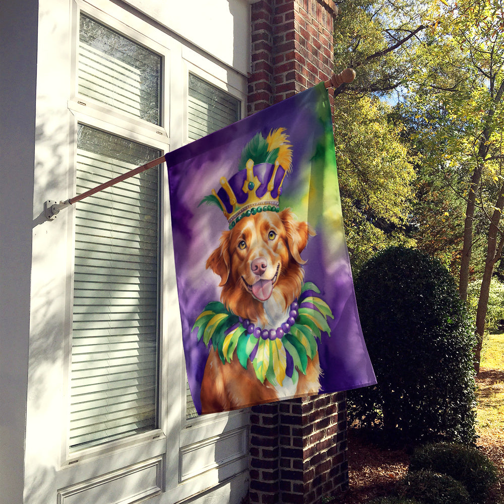 Nova Scotia Duck Tolling Retriever King of Mardi Gras House Flag