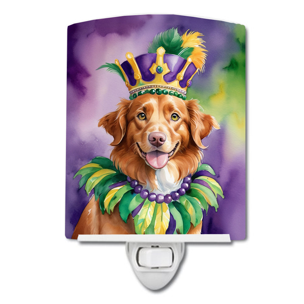 Buy this Nova Scotia Duck Tolling Retriever King of Mardi Gras Ceramic Night Light