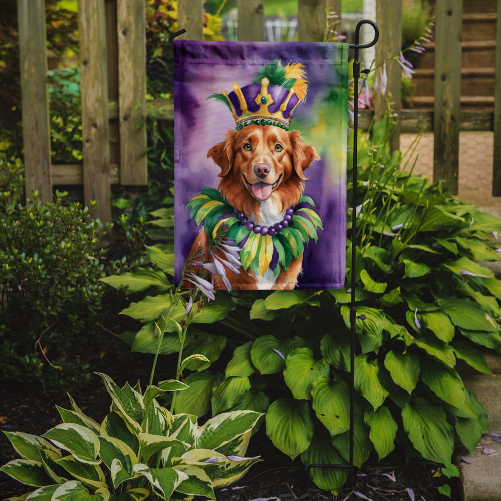 Nova Scotia Duck Tolling Retriever King of Mardi Gras Garden Flag