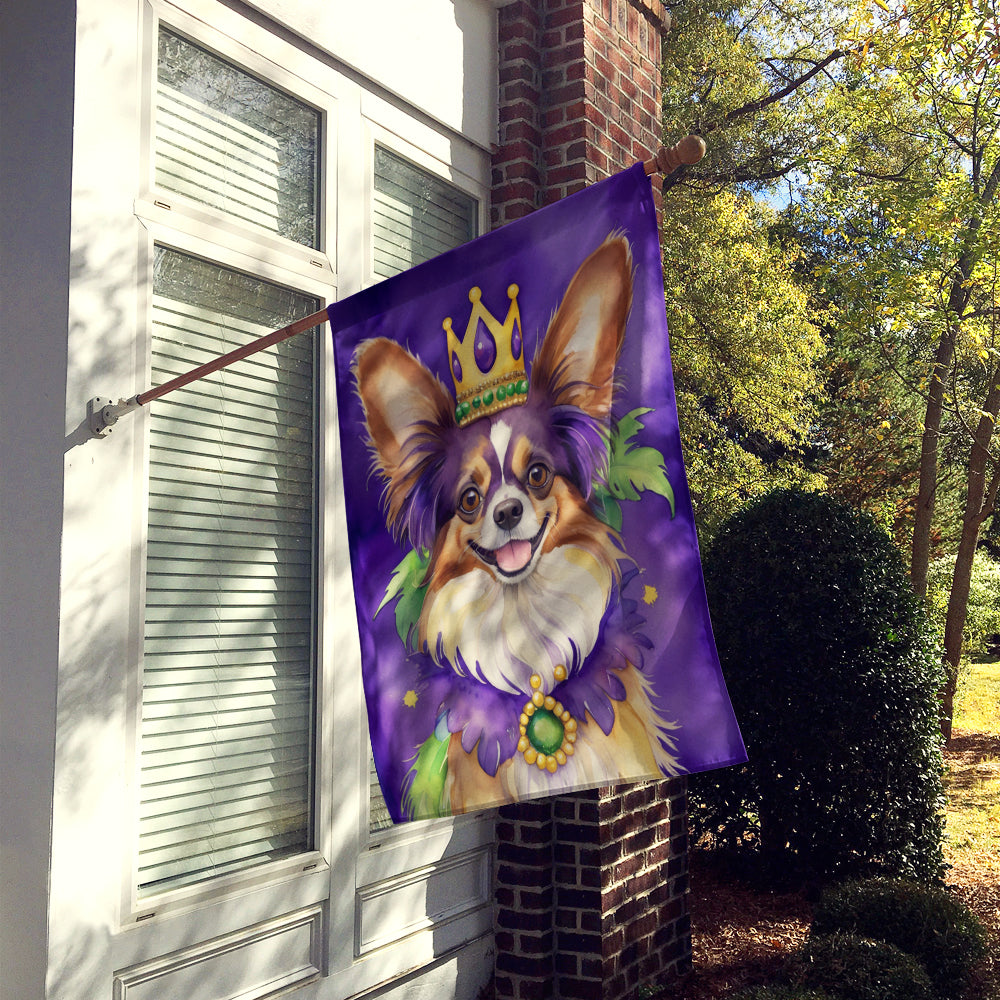 Papillon King of Mardi Gras House Flag