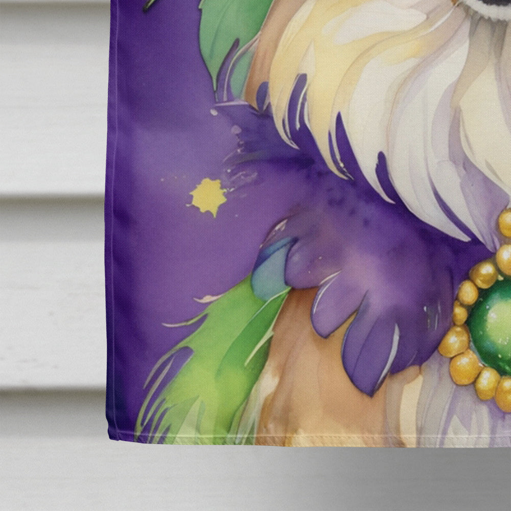 Papillon King of Mardi Gras House Flag