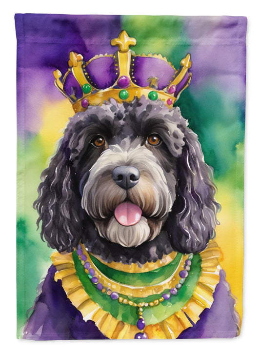 Buy this Portuguese Water Dog King of Mardi Gras Garden Flag