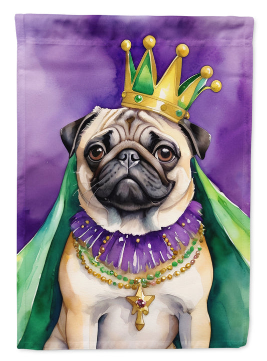 Buy this Pug King of Mardi Gras House Flag