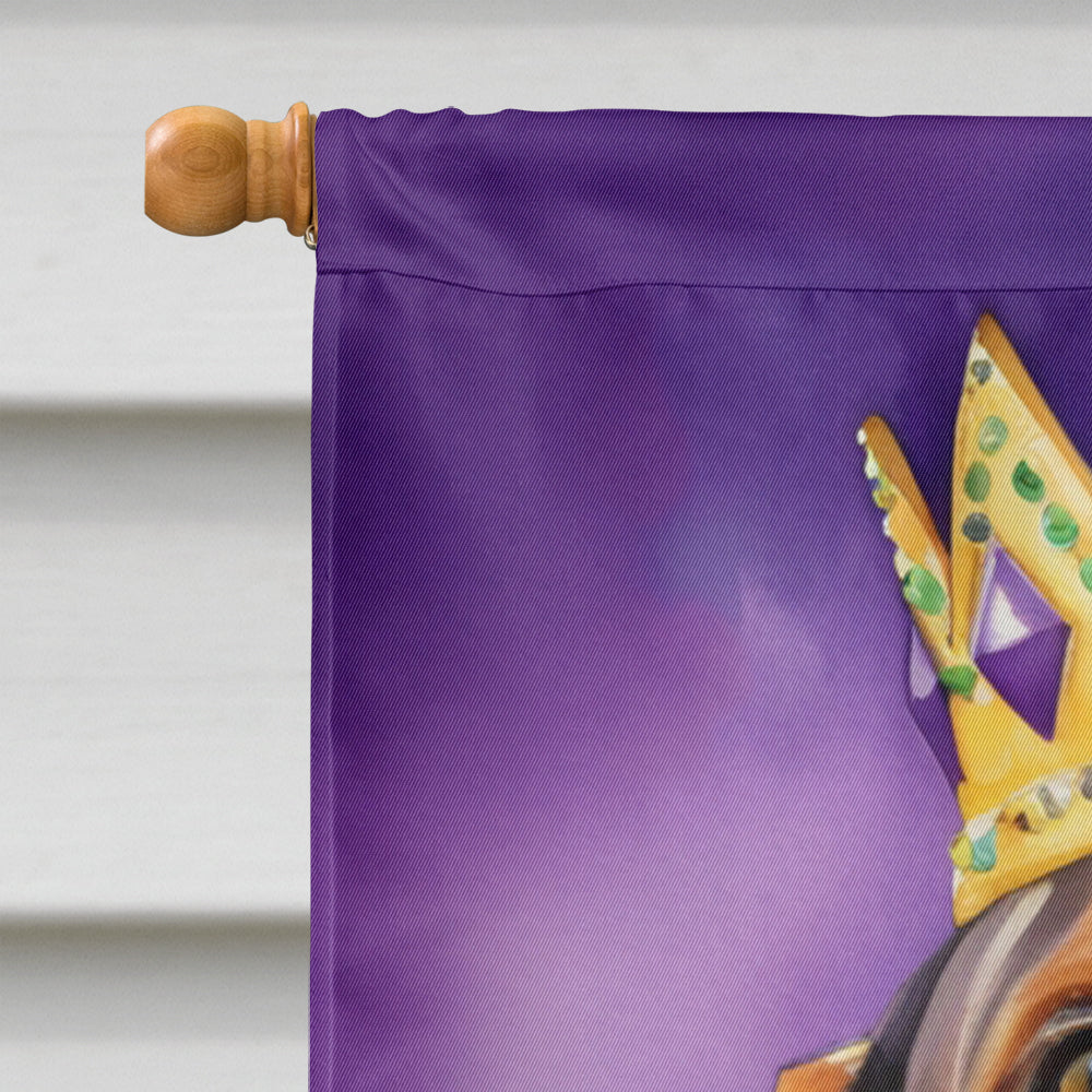 Redbone Coonhound King of Mardi Gras House Flag