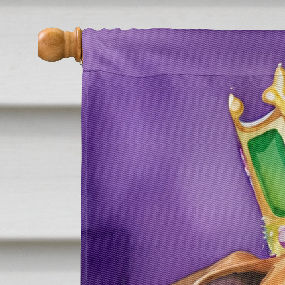 Rhodesian Ridgeback King of Mardi Gras House Flag