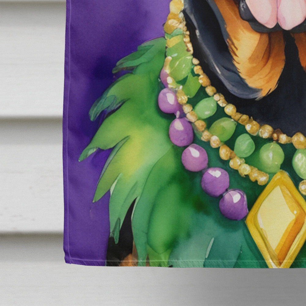 Rottweiler King of Mardi Gras House Flag