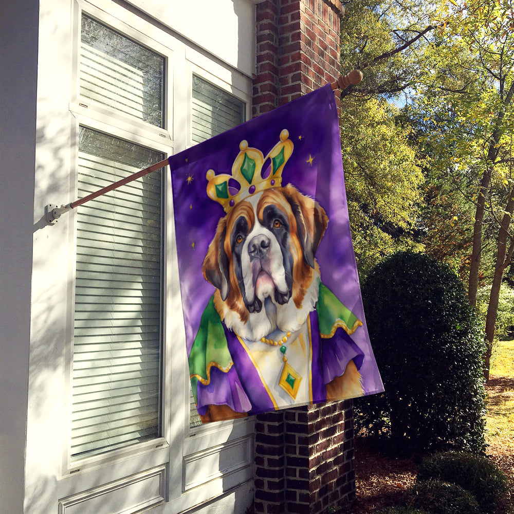 Saint Bernard King of Mardi Gras House Flag