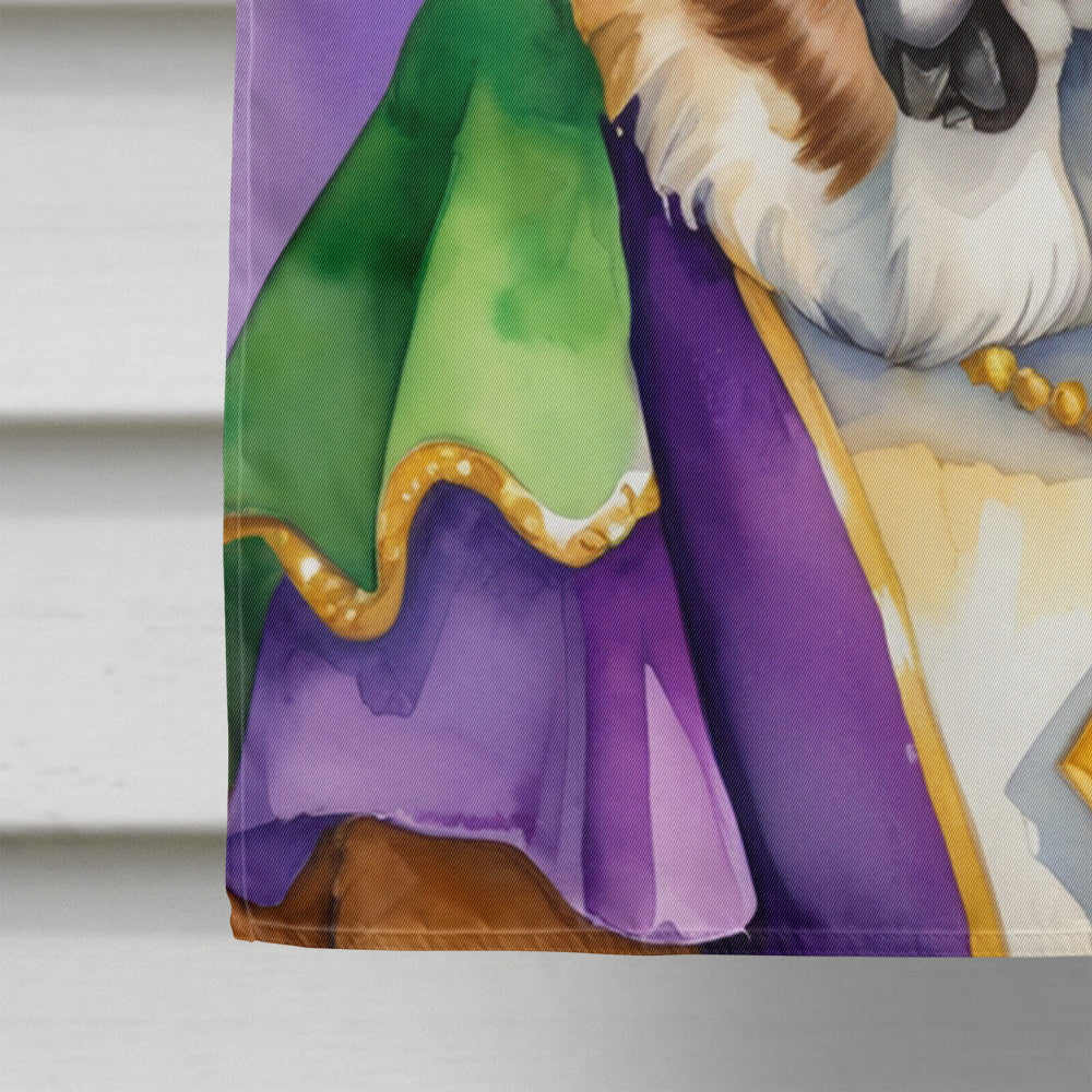 Saint Bernard King of Mardi Gras House Flag