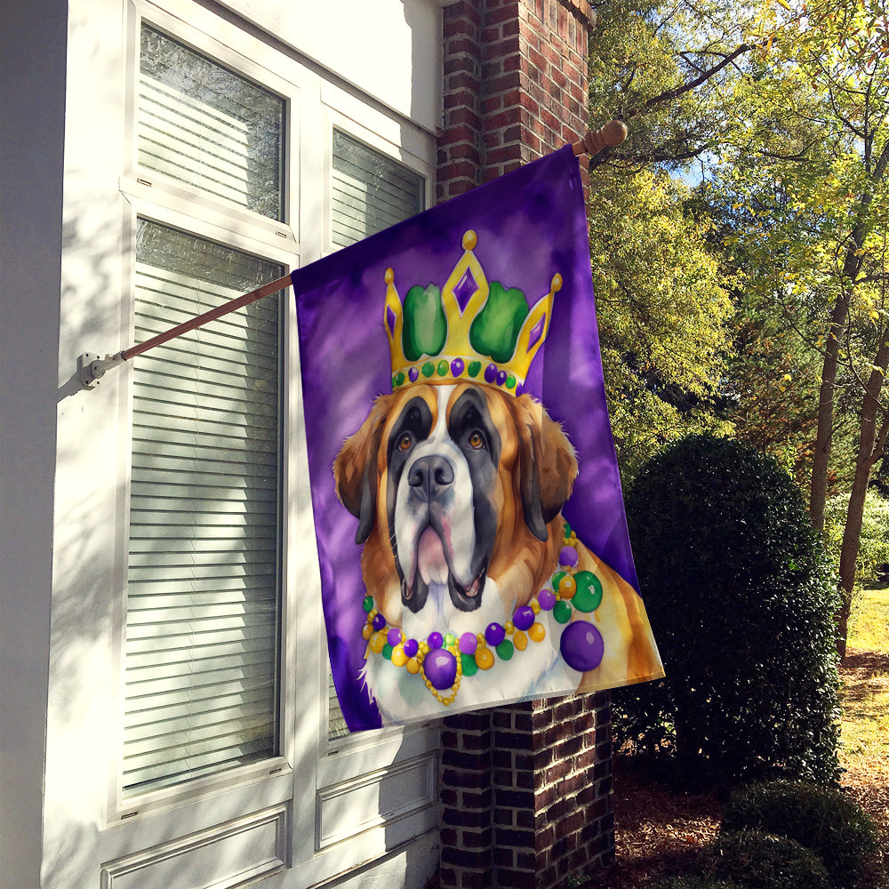 Saint Bernard King of Mardi Gras House Flag