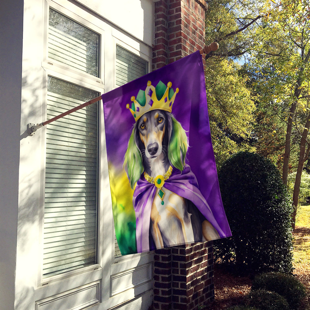 Saluki King of Mardi Gras House Flag