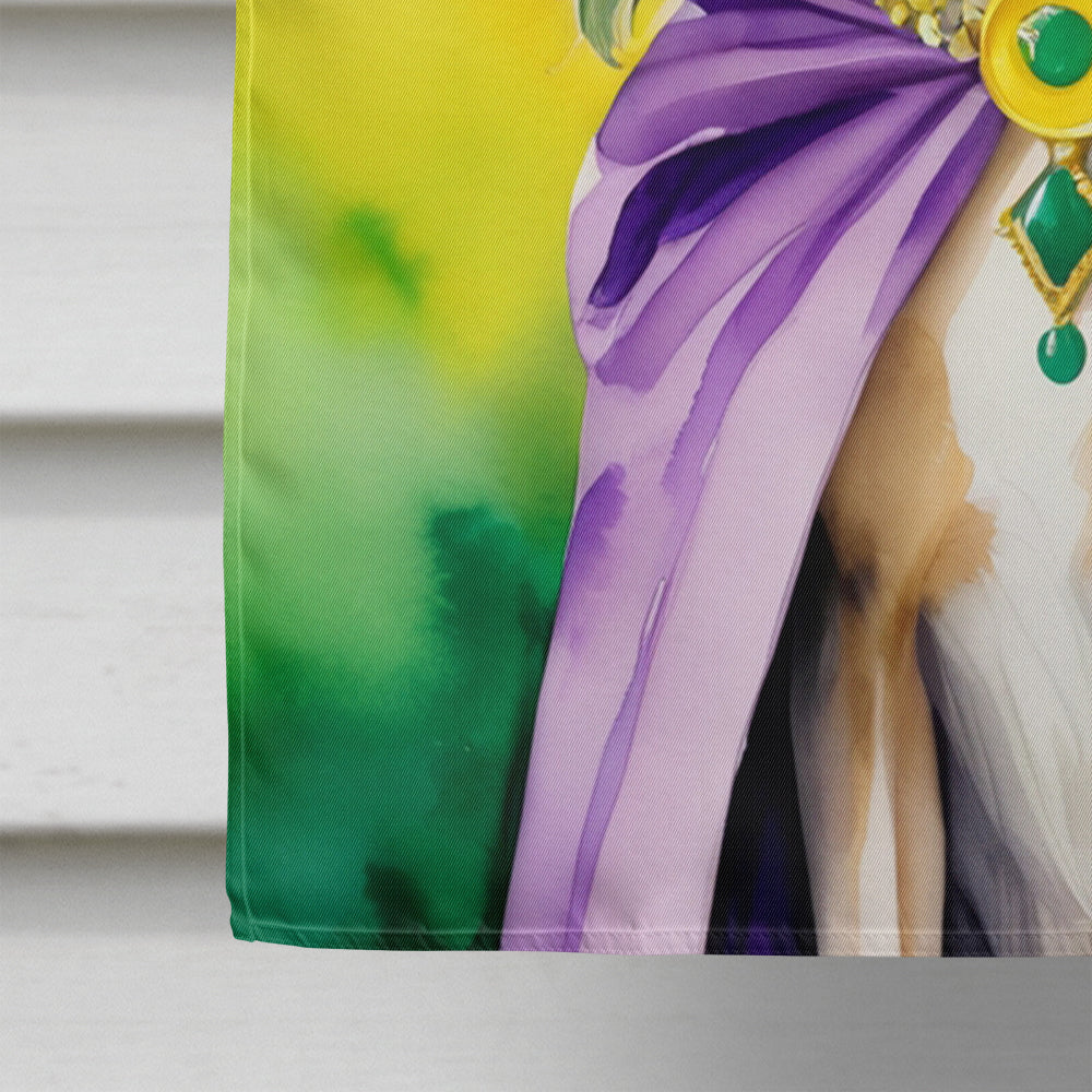 Saluki King of Mardi Gras House Flag