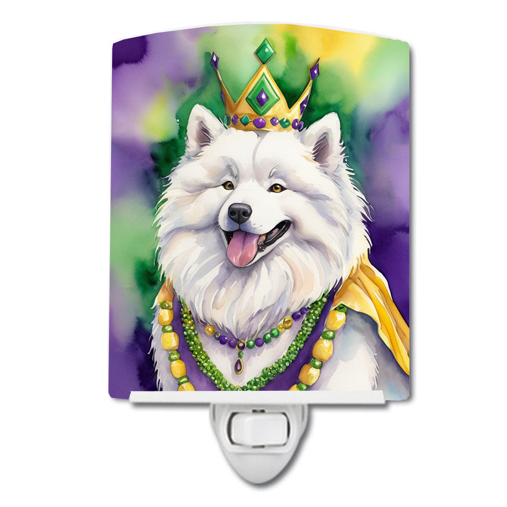 Buy this Samoyed King of Mardi Gras Ceramic Night Light