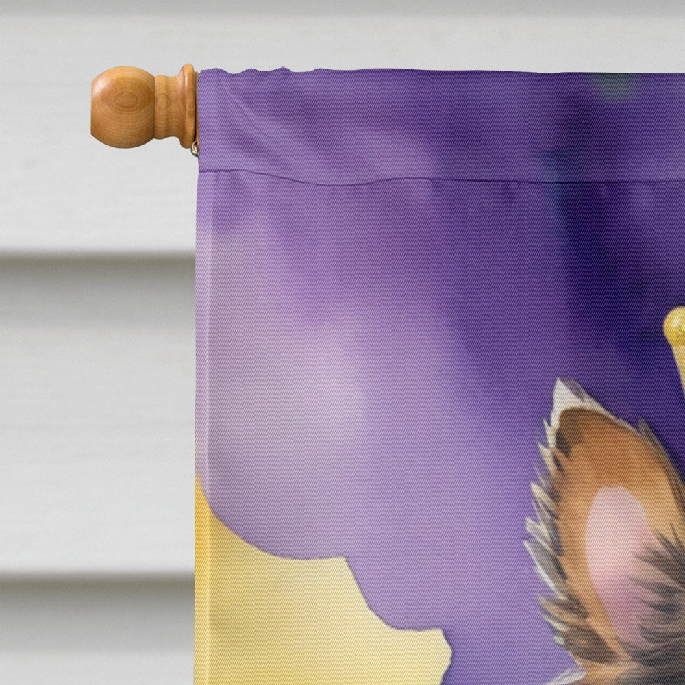 Sheltie King of Mardi Gras House Flag