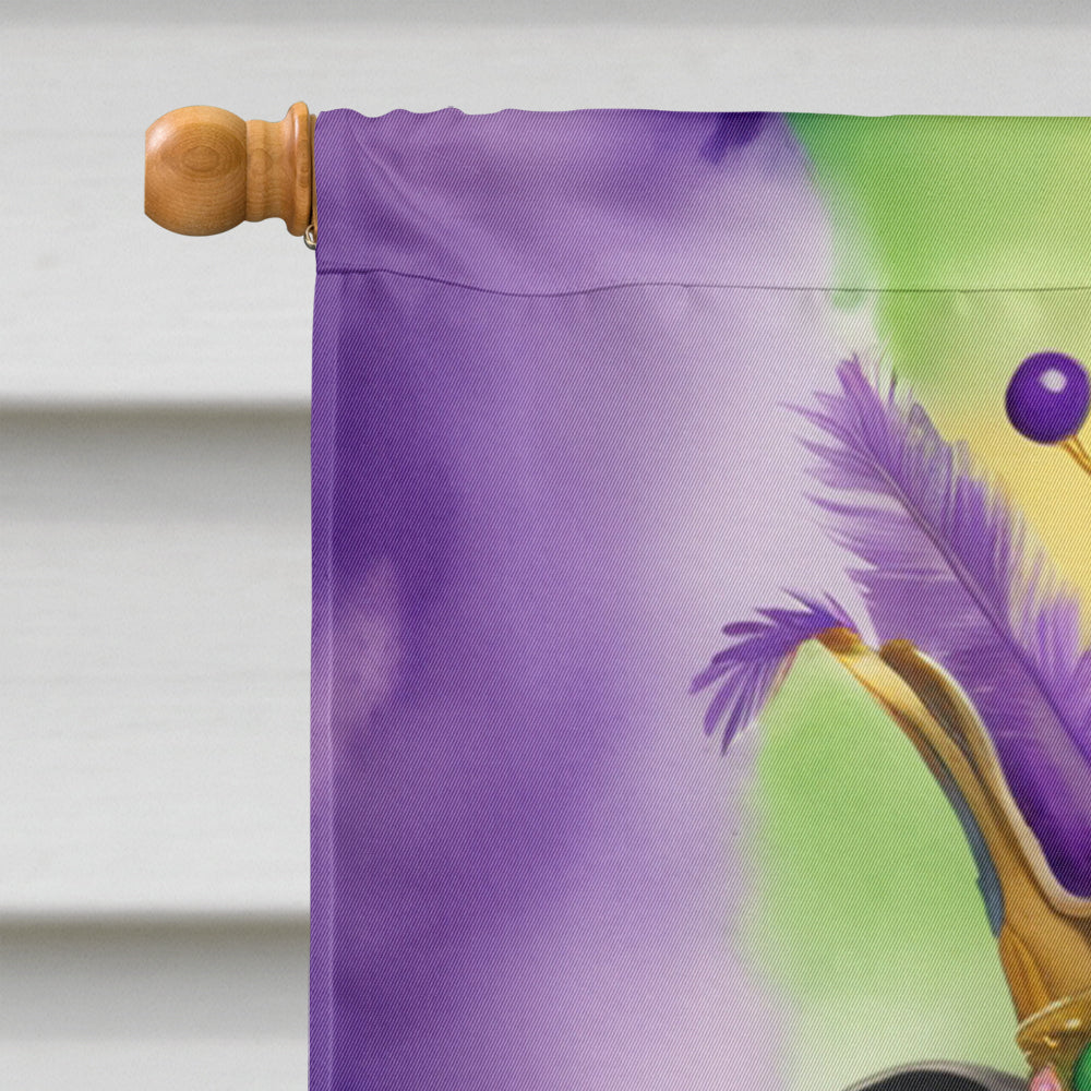 Staffordshire Bull Terrier King of Mardi Gras House Flag