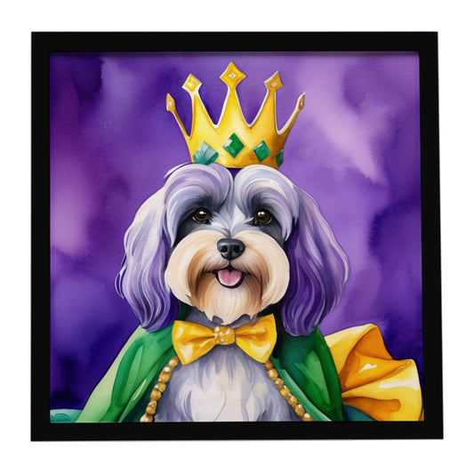 Buy this Tibetan Terrier King of Mardi Gras Framed Metal Print