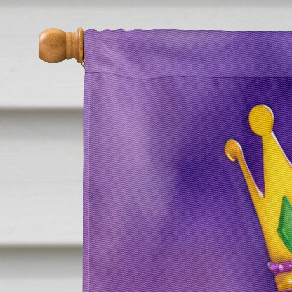 Weimaraner King of Mardi Gras House Flag