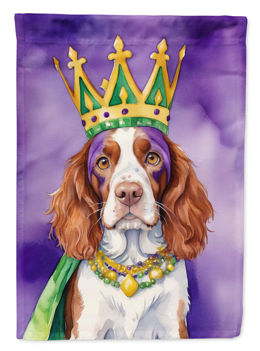 Buy this Welsh Springer Spaniel King of Mardi Gras House Flag