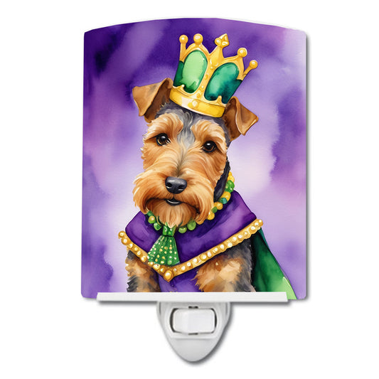 Buy this Welsh Terrier King of Mardi Gras Ceramic Night Light