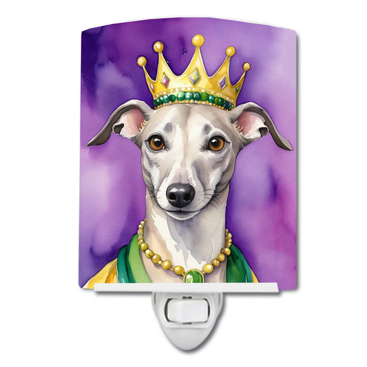 Buy this Whippet King of Mardi Gras Ceramic Night Light