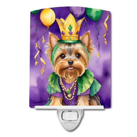 Buy this Yorkshire Terrier King of Mardi Gras Ceramic Night Light