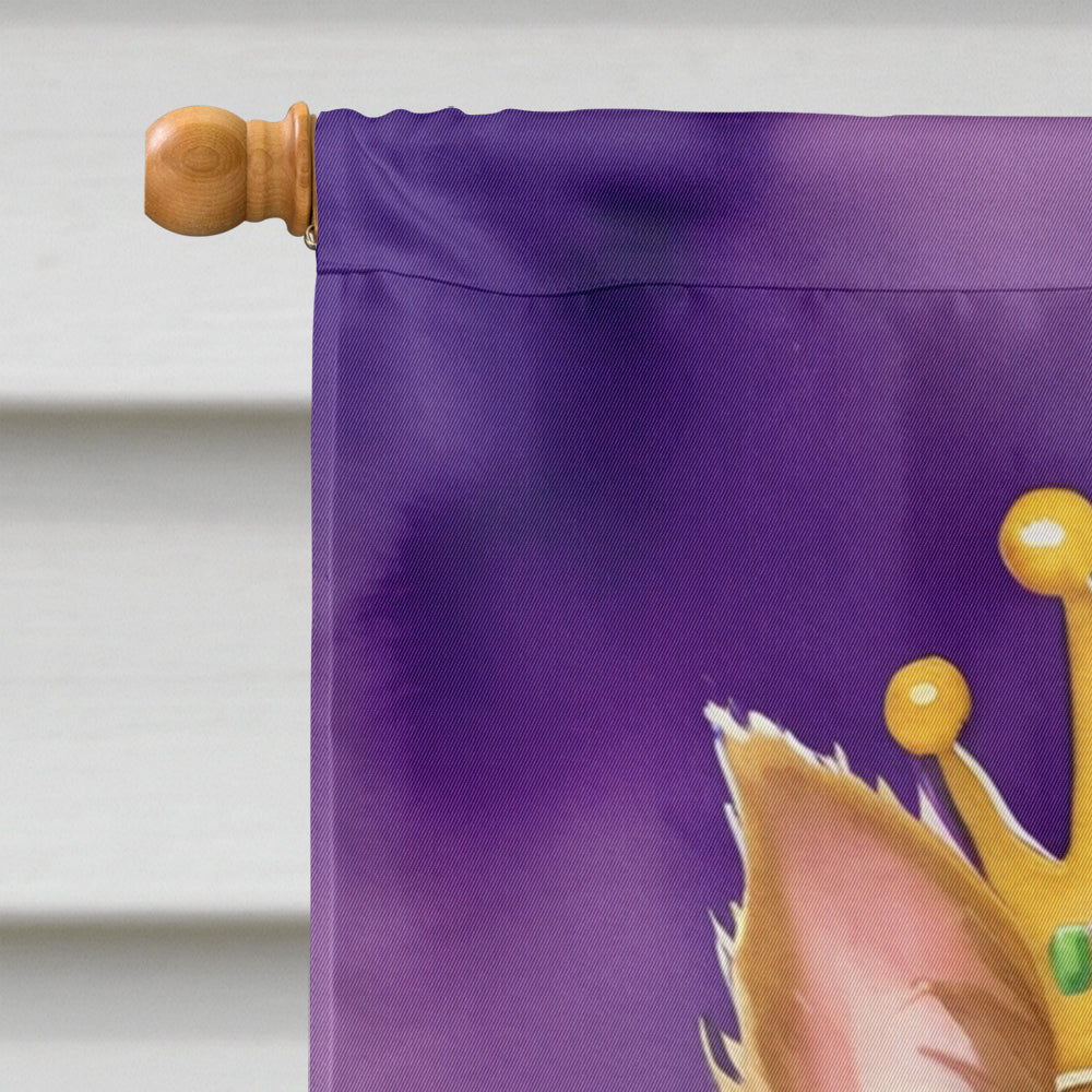 Yorkshire Terrier King of Mardi Gras House Flag