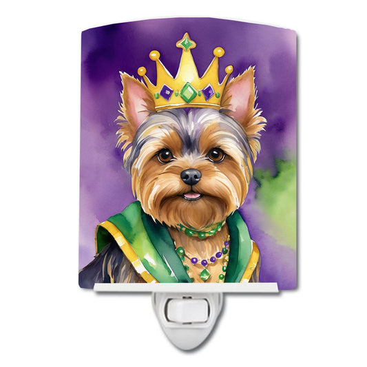 Buy this Yorkshire Terrier King of Mardi Gras Ceramic Night Light