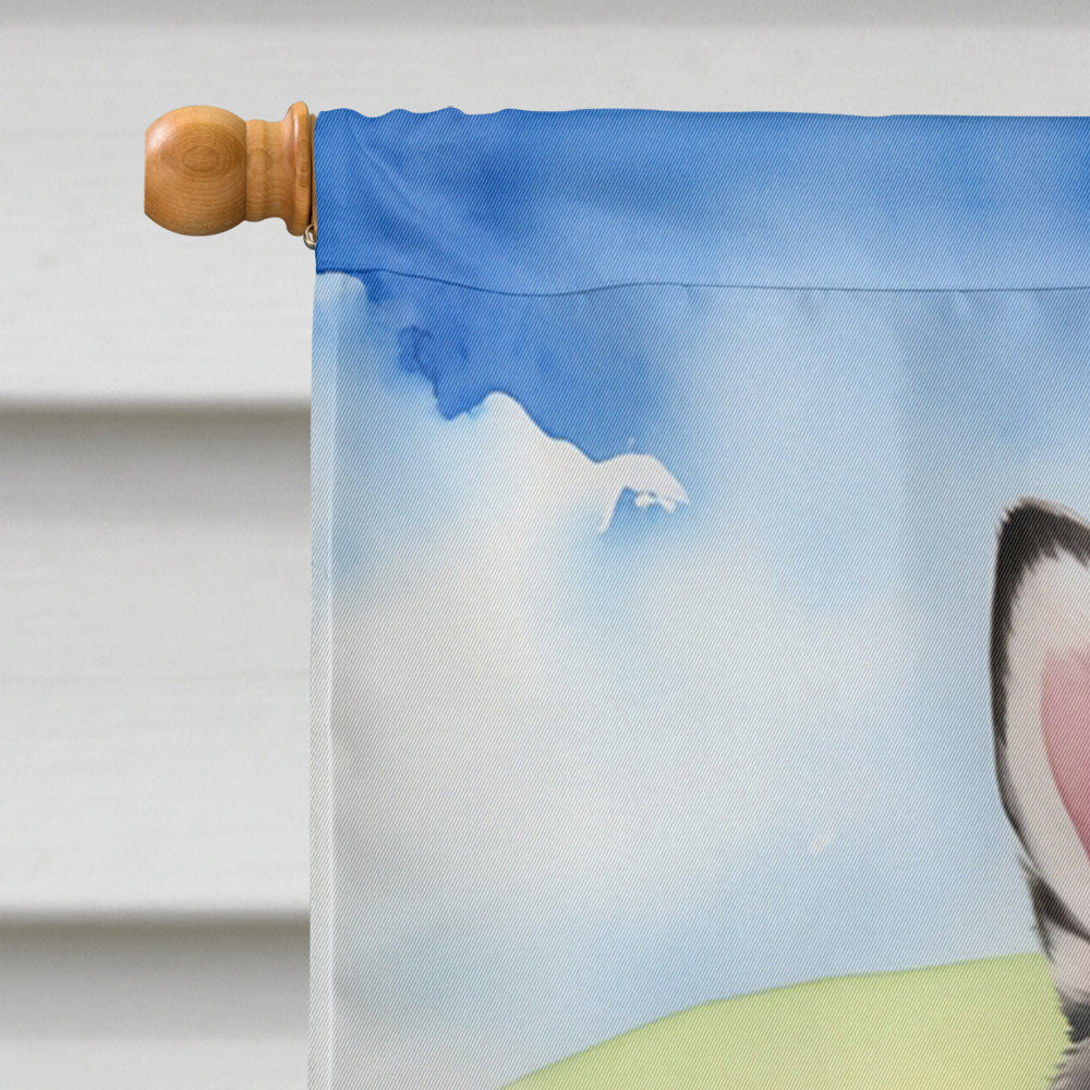 Alaskan Klee Kai Easter Egg Hunt House Flag