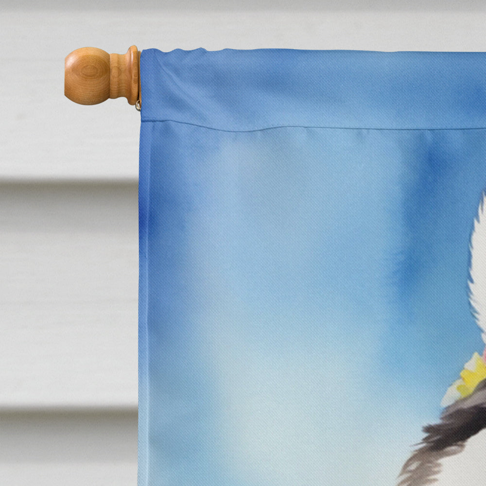 Alaskan Malamute Easter Egg Hunt House Flag