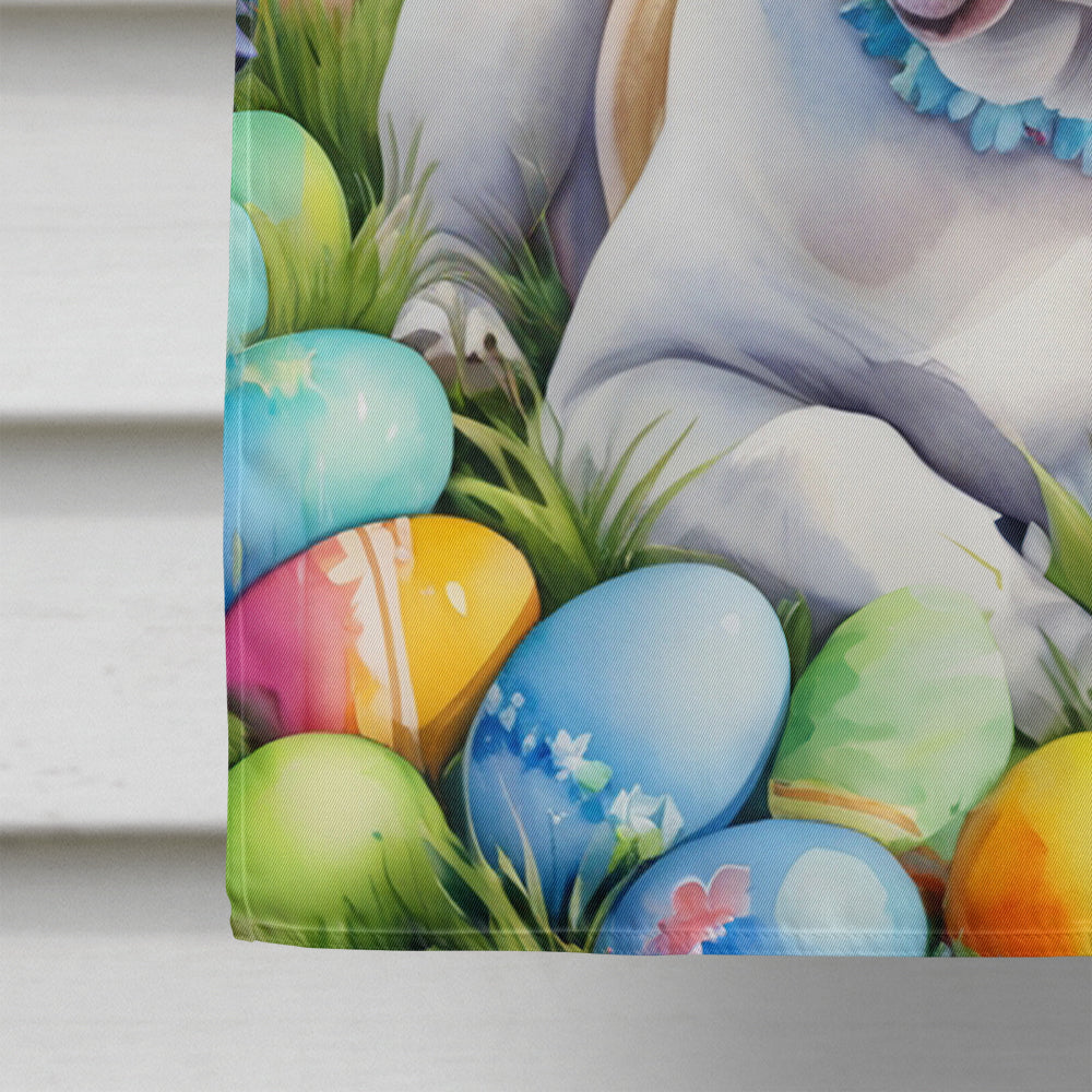 American Bulldog Easter Egg Hunt House Flag