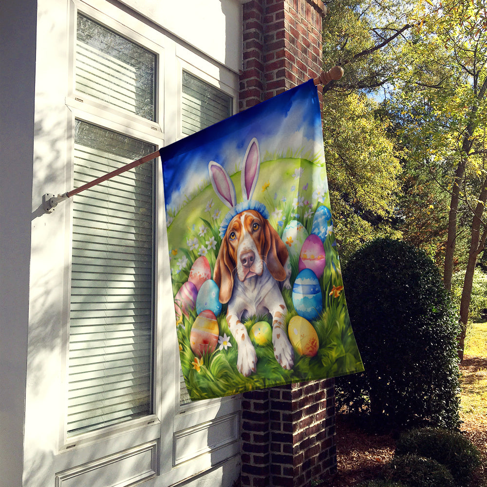 American English Coonhound Easter Egg Hunt House Flag