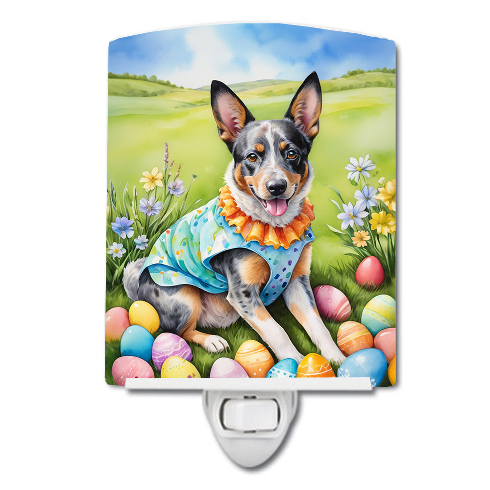 Buy this Australian Cattle Dog Easter Egg Hunt Ceramic Night Light