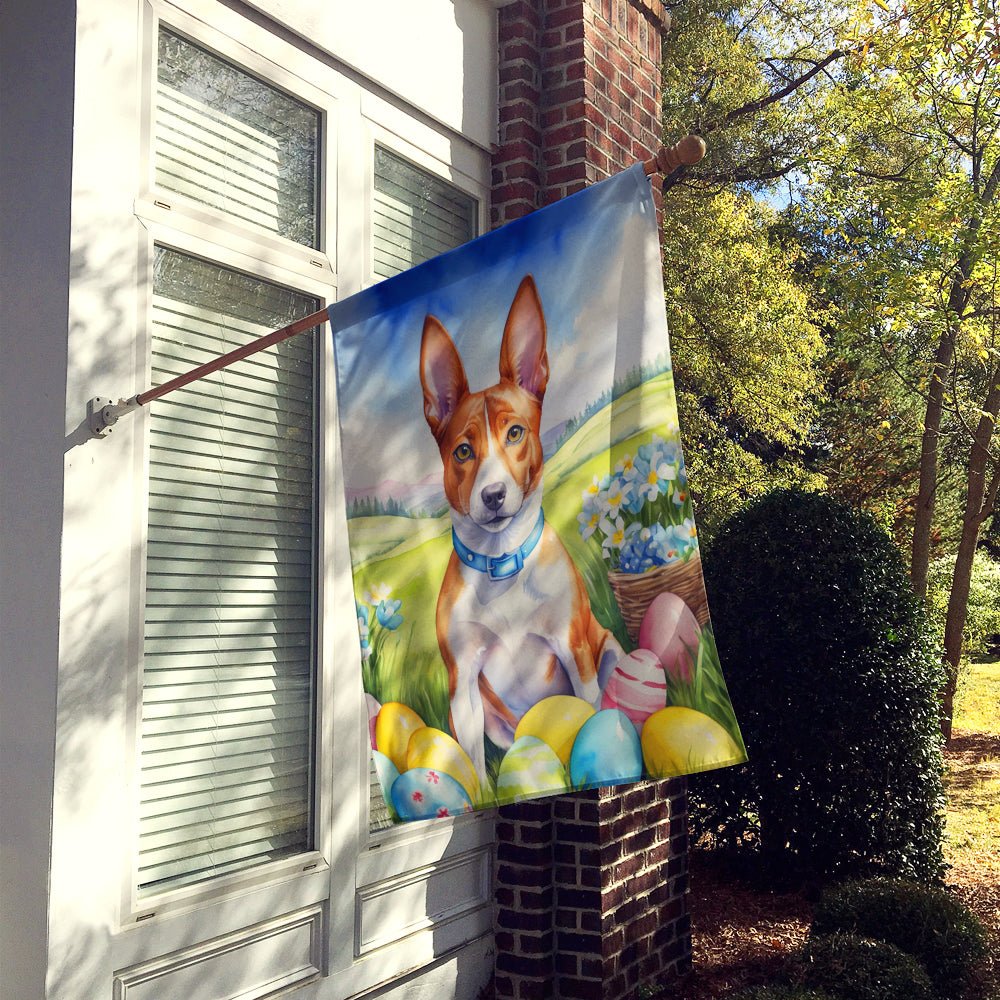 Basenji Easter Egg Hunt House Flag